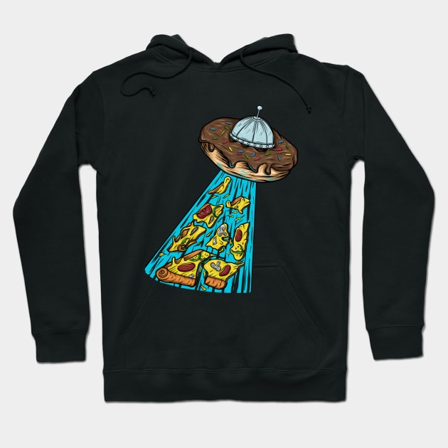 Ufo Donuts invasion Hoodie by Arjanaproject